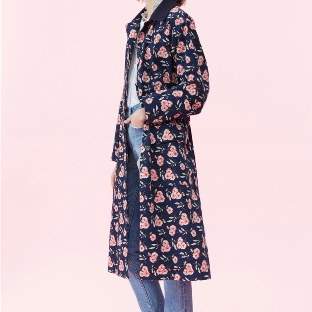 La Vie Adele floral trench coat. Size M/L